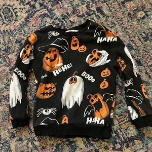 H&M Kids Halloween Sweatshirt - Black and Orange
